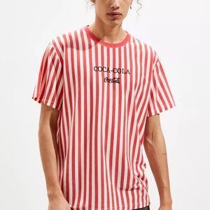 Coca-Cola Striped Cotton Tee